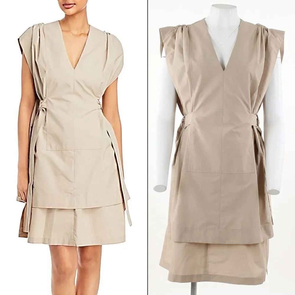 3.1 Phillip Lim Tie Side Poplin Shift Dress